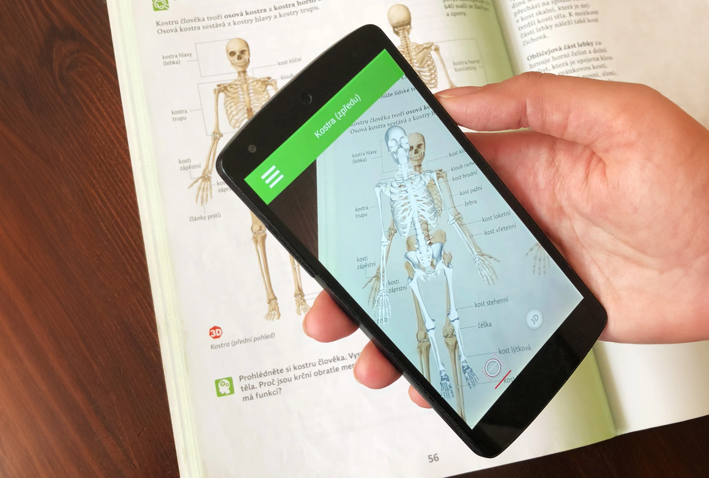 Aplikace s rozšířenou realitou pro Android